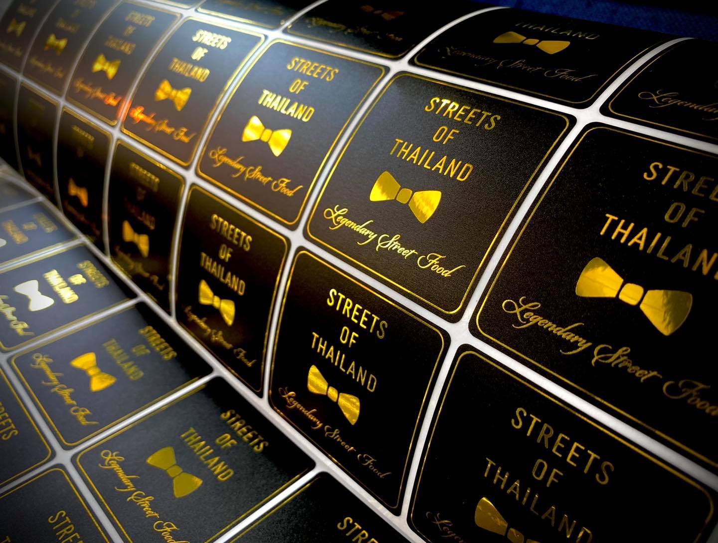 สติ๊กเกอร์ฉลากสินค้าฟรอยทอง ฟอยล์