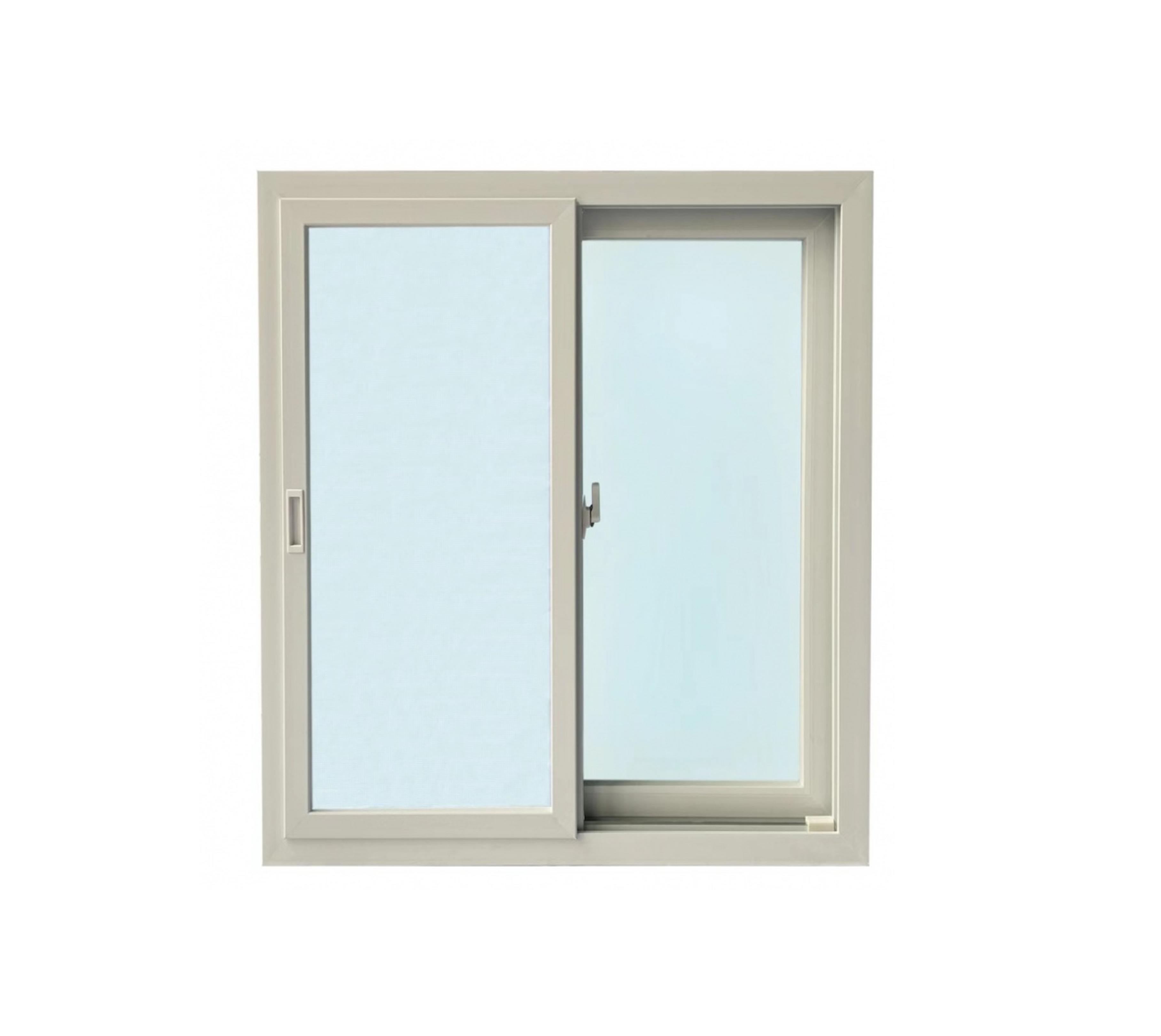 WELLINGTAN หน้าต่างไวนิล บานเลื่อน SS SWG1011 100x110ซม. สีขาว พร้อมมุ้ง