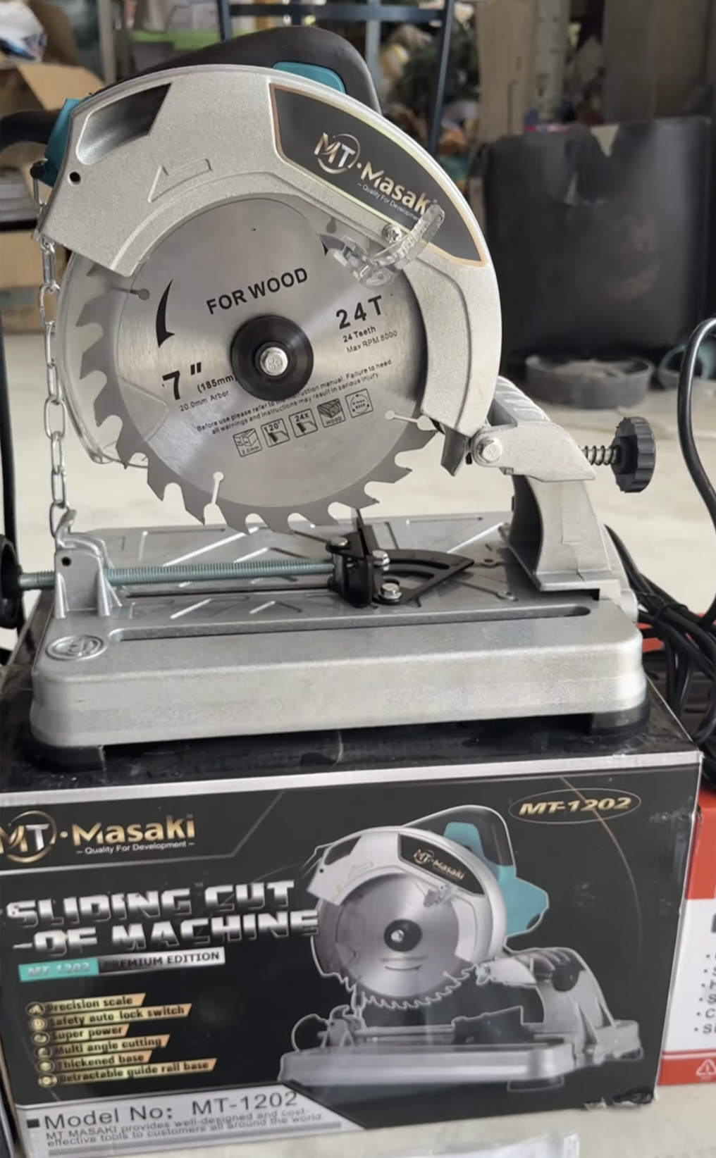 แท่นตัด 2in1 ตัดไม้ ตัดเหล็ก ขนาด 7 นิ้ว ยี่ห้อ MASAKI