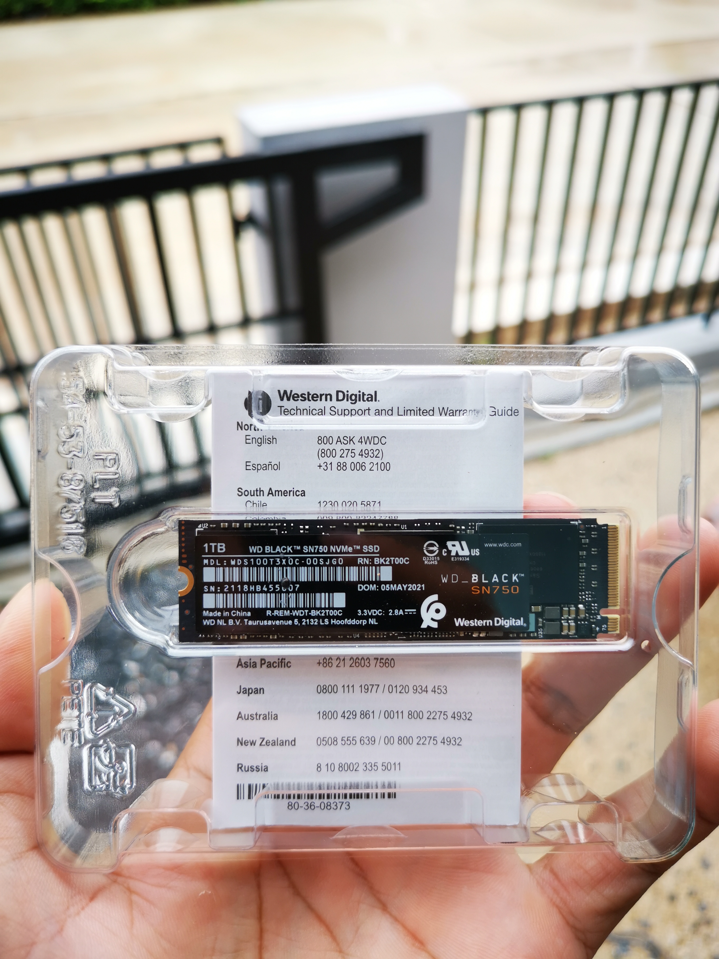 SSD M.2 PCIe/NVMe WD BLACK SN750 1 TB