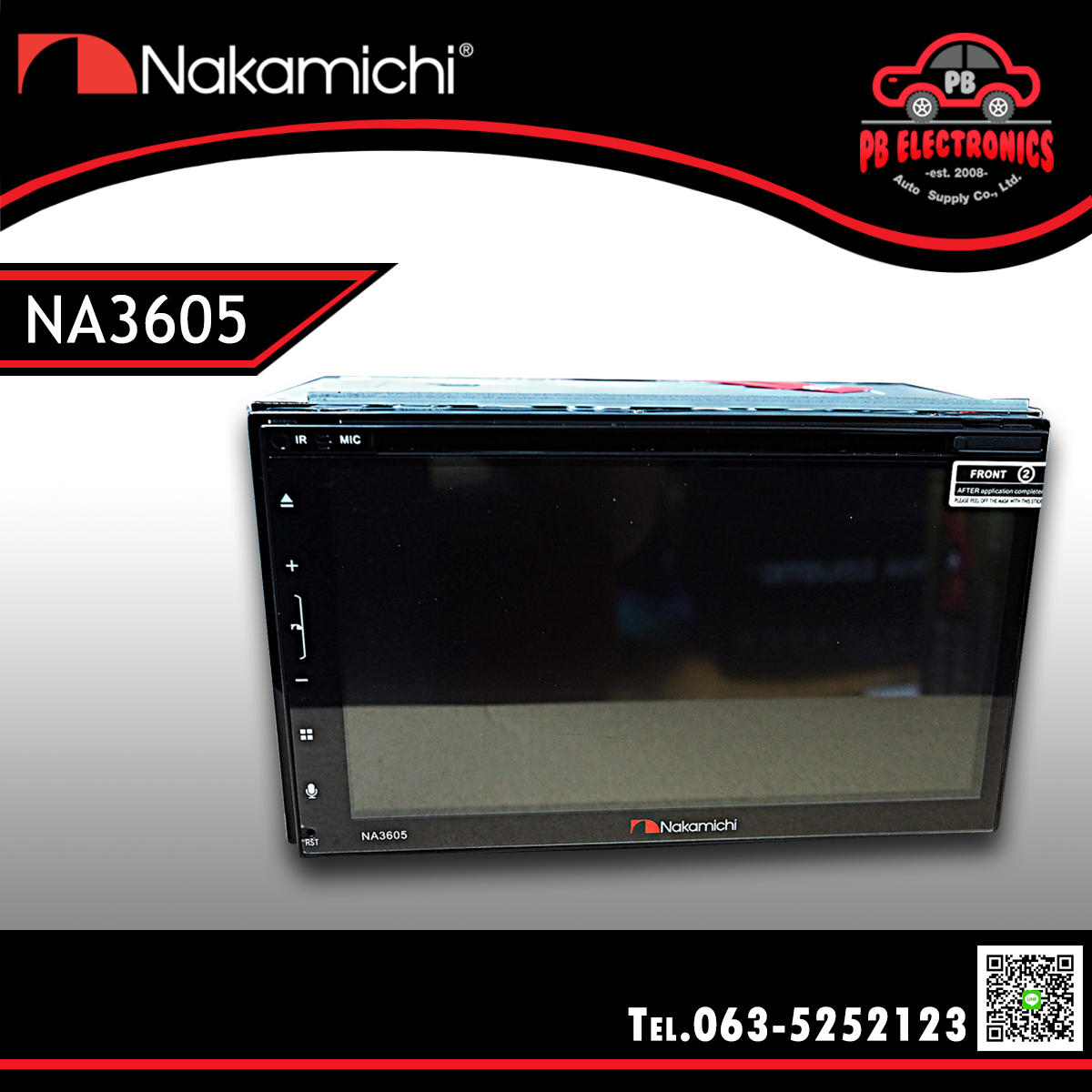 เครื่องเล่นติดรถยนต์ 2Din ยี่ห้อ Nakamichi รุ่น NA3605
