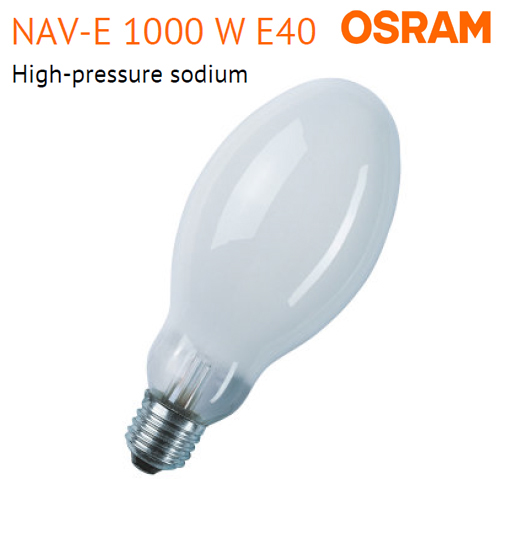 หลอดไฟ ไฮเพรสเชอร์ โซเดียม โบว์ลิ่ง 1000W E40 OSRAM
