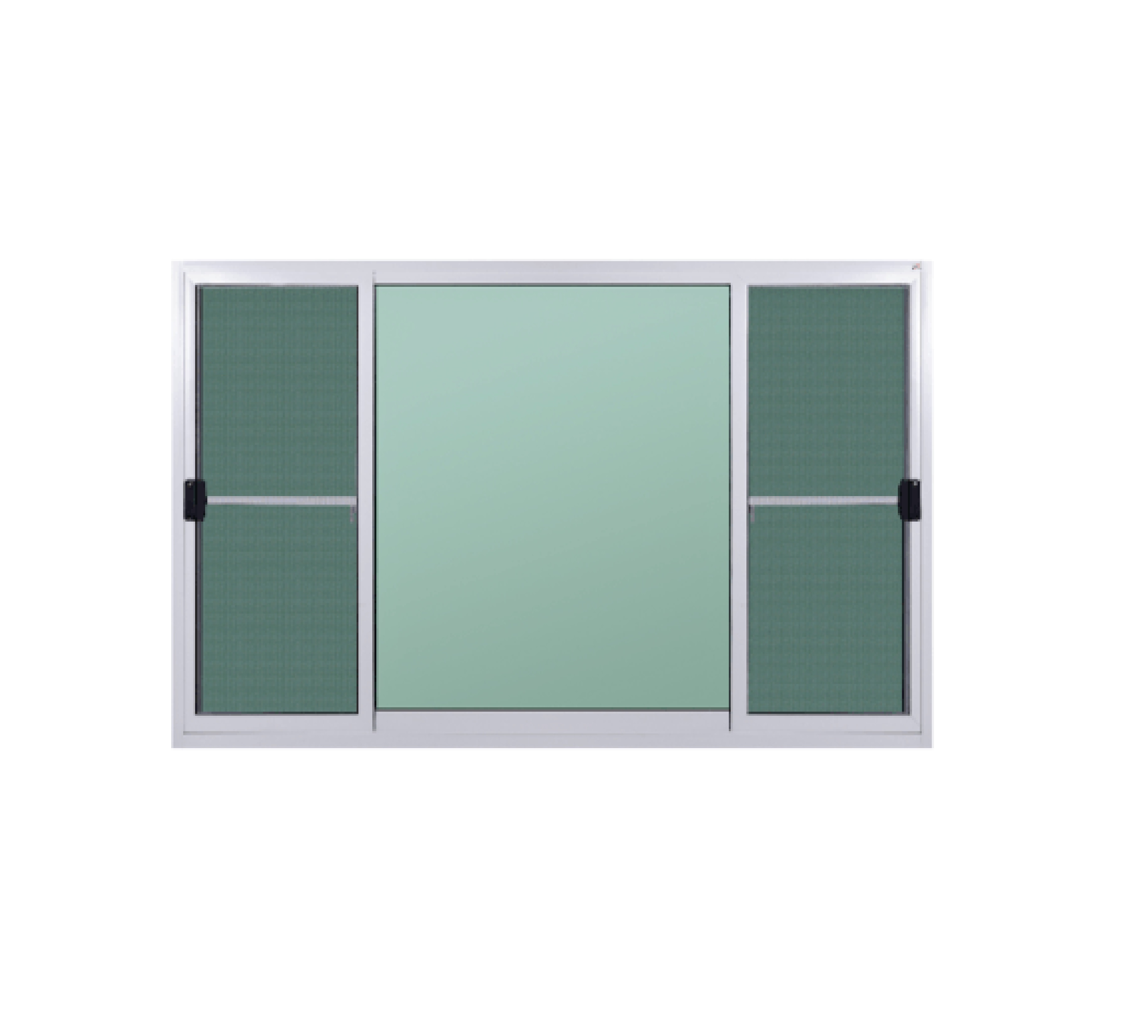 A PLUS PLATINUM หน้าต่างอะลูมิเนียม บานเลื่อน SFS(D) A-P/003 180x110ซม. สีขาว