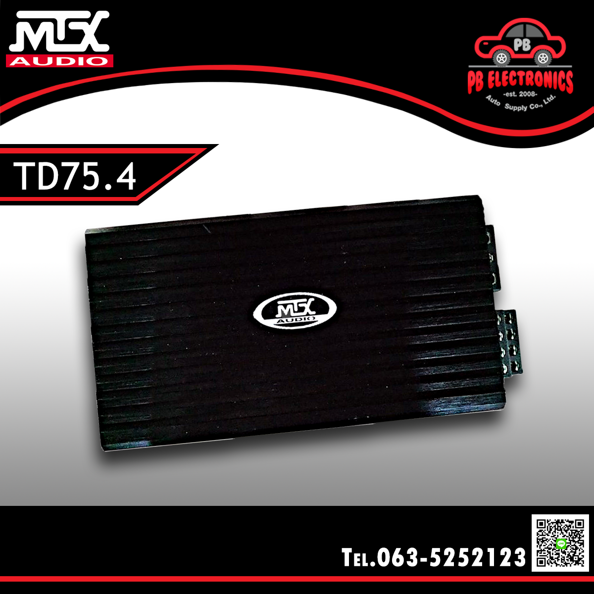 PowerAmp 4Ch MTX รุ่น TD 75.4