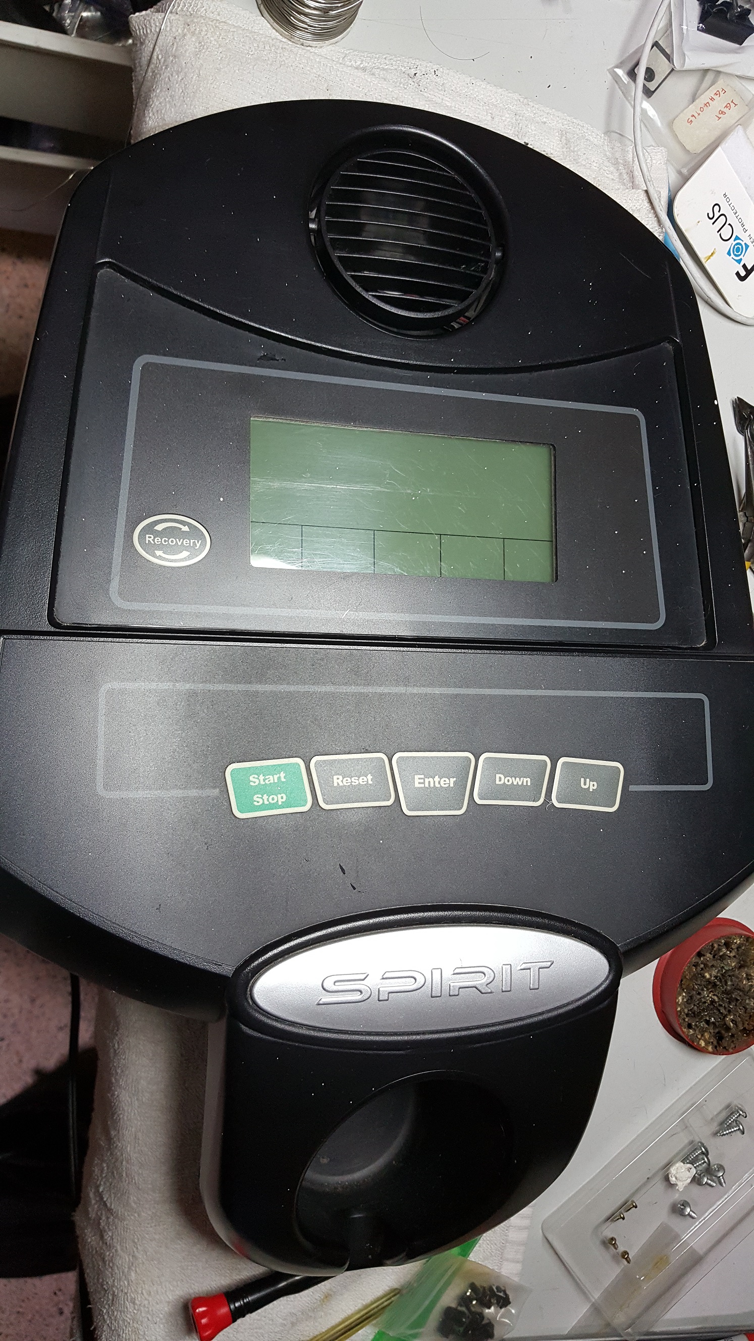 ซ่อมเครื่องออกกำลังกาย XE150 อาการกดปุ่มสั่งงานไม่ได้