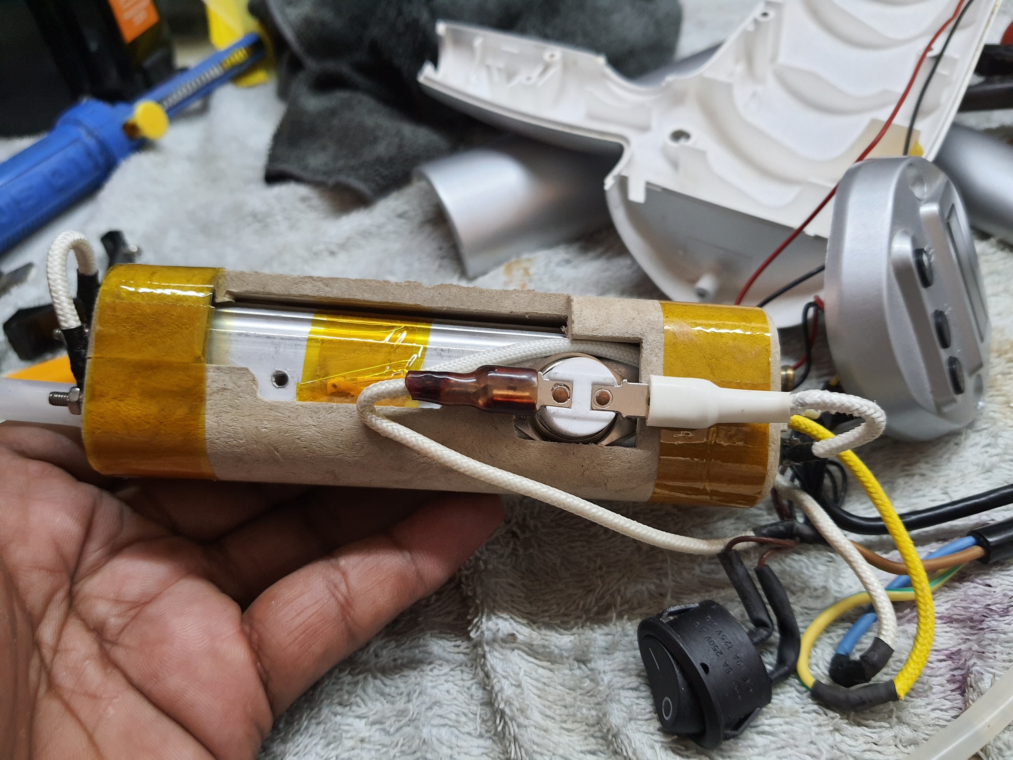 ซ่อมเครื่องพ่นสปานาโน ยี่ห้อ SEYARSI อาการไม่พ่นไอน้ำ