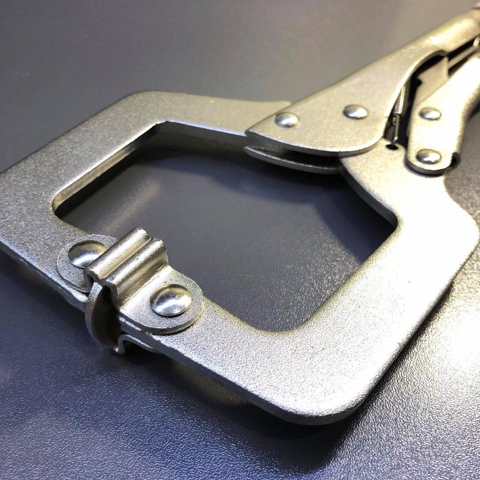 คีมล็อคตัว C ปากขยับได้ 11" ยี่ห้อ META