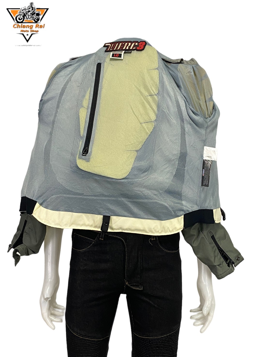 เสื้อขี่มอเตอร์ไซด์( มือสอง) RCSA 613: อก 42" ยาว 22" (M) **ICON**