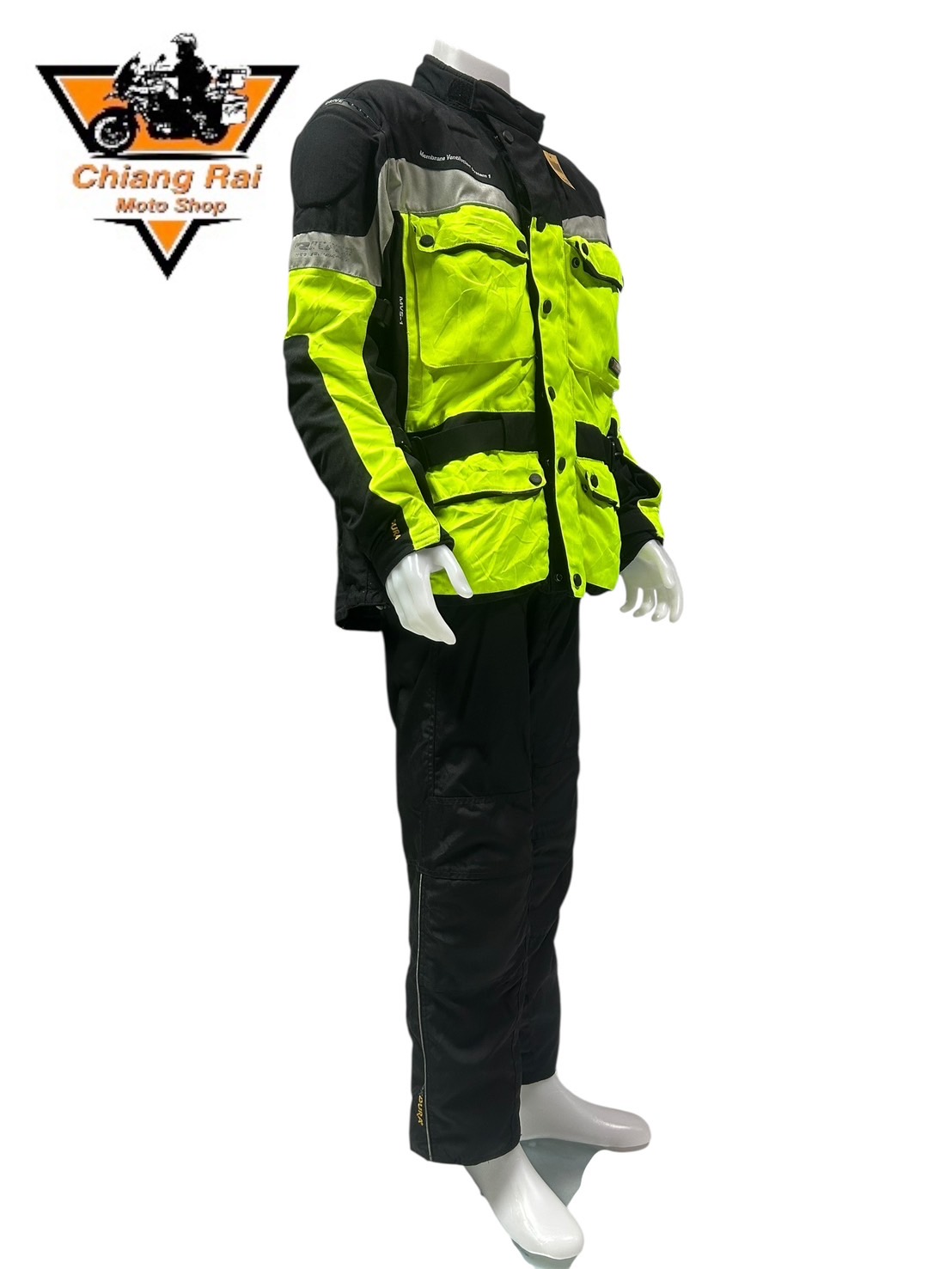 ชุดสำหรับขี่มอเตอร์ไซด์ (มือสอง) SET 033 ชุดทัวริ่ง เสื้อการ์ด + กางเกง ยี่ห้อ*** Drive***