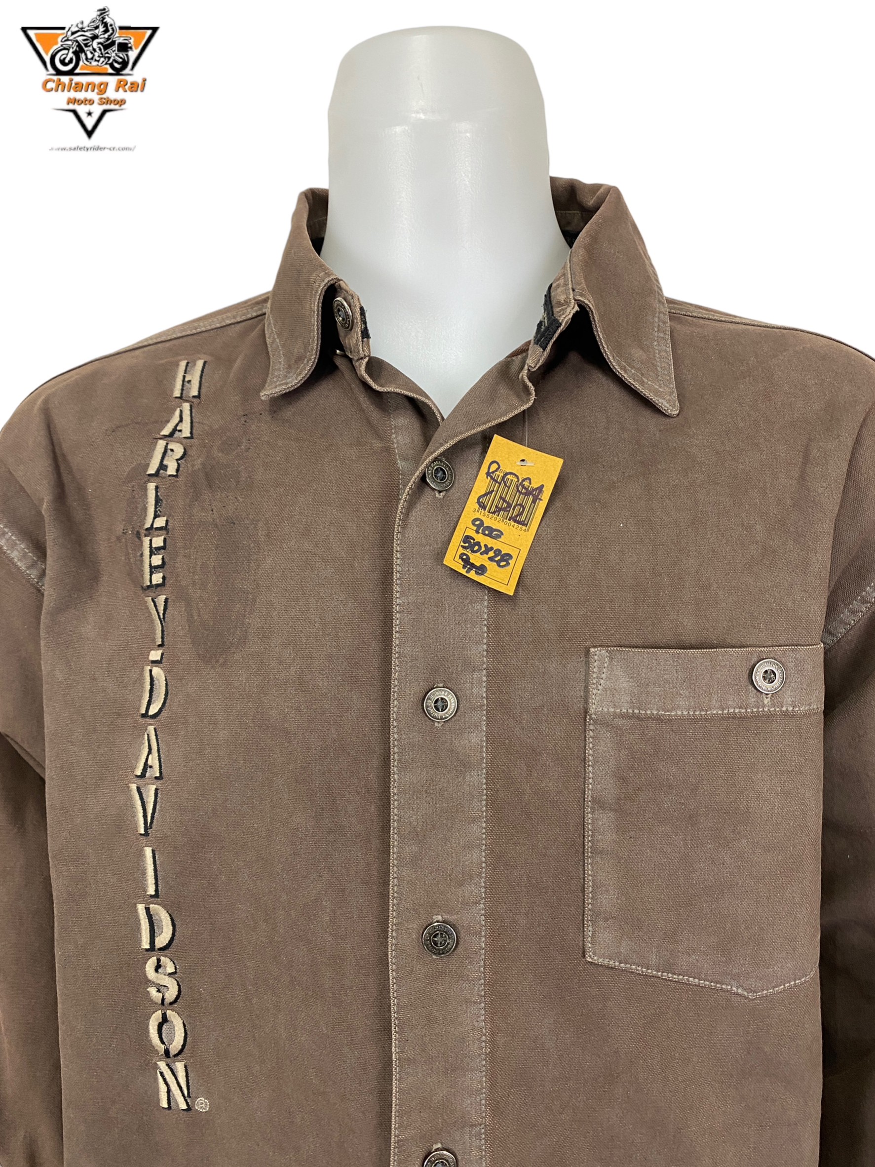 เสื้อขี่มอเตอร์ไซด์( มือสอง) RCSA 672: อก 50" ยาว 28" (XL)**HARLEYDAVIDSON**