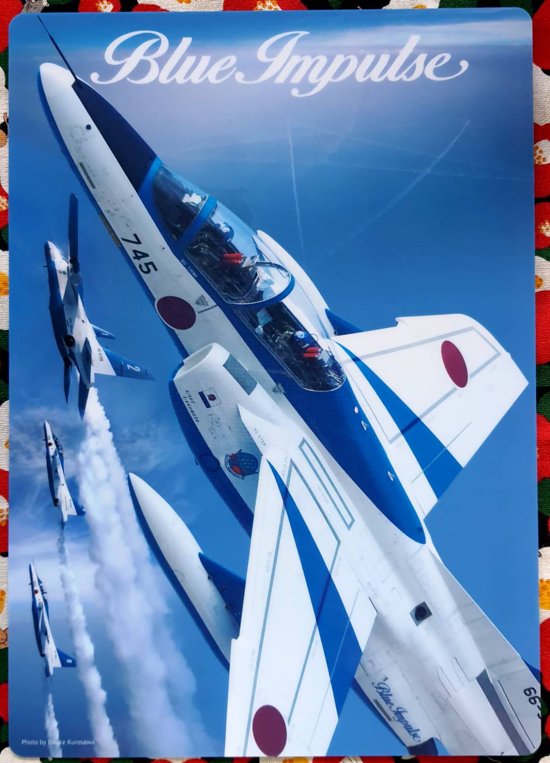 Blue Impulse แผ่นรองเขียน แผ่นรองตัด เครื่องบินญี่ปุ่น จากญี่ปุ่น Size : 21 x 30 cm