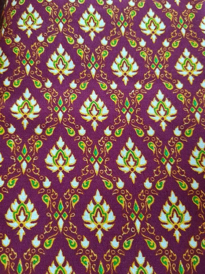 ผ้าลายไทย สำหรับคาดเบาะนวดไทย