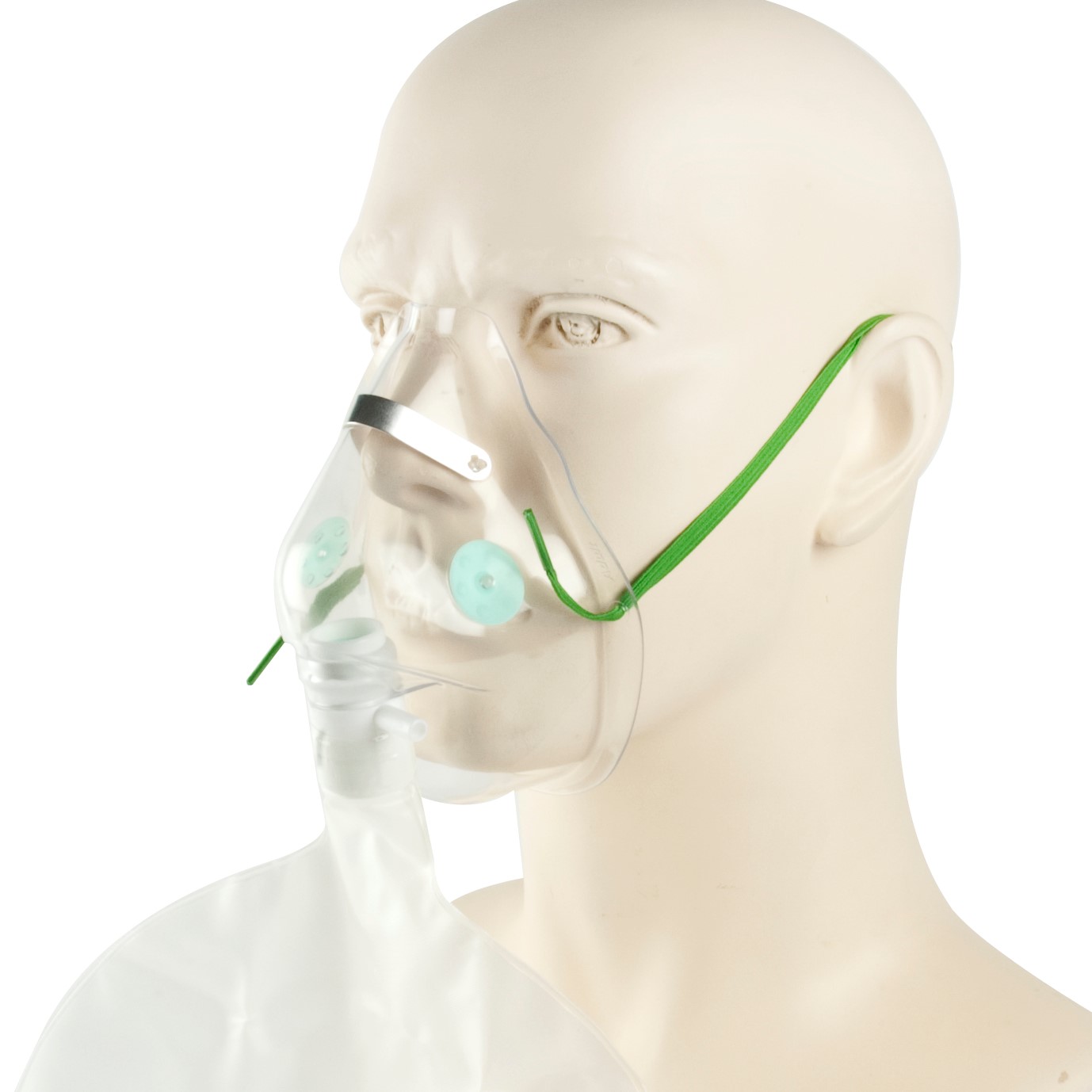 หน้ากากออกซิเจนมีถุงสำหรับผู้ใหญ่ GALEMED Adult Oxygen Mask with Bag