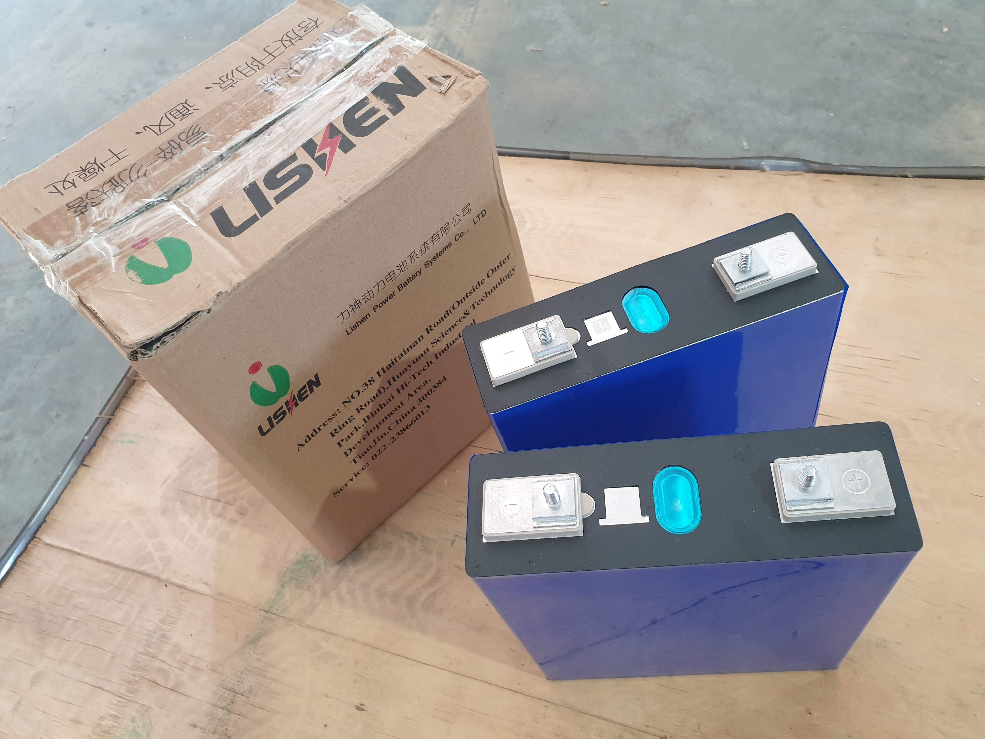 Lishen LFP 3.2v 202Ah 200Ah แบตเตอรี่ลิเทียม 200ah ประกอบ 12v 24v 48v ได้