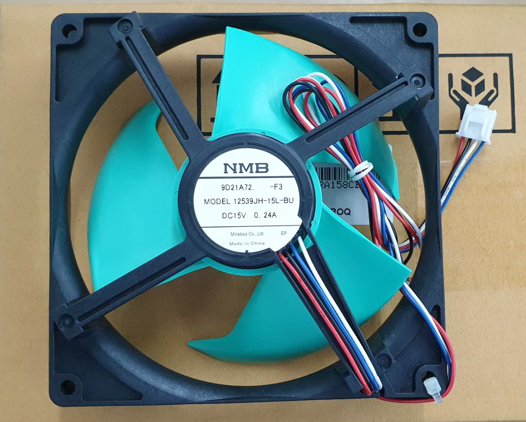 RMOTRA158CBZZ พัดลมตู้เย็น SHARP 12539JH-15L DC15V