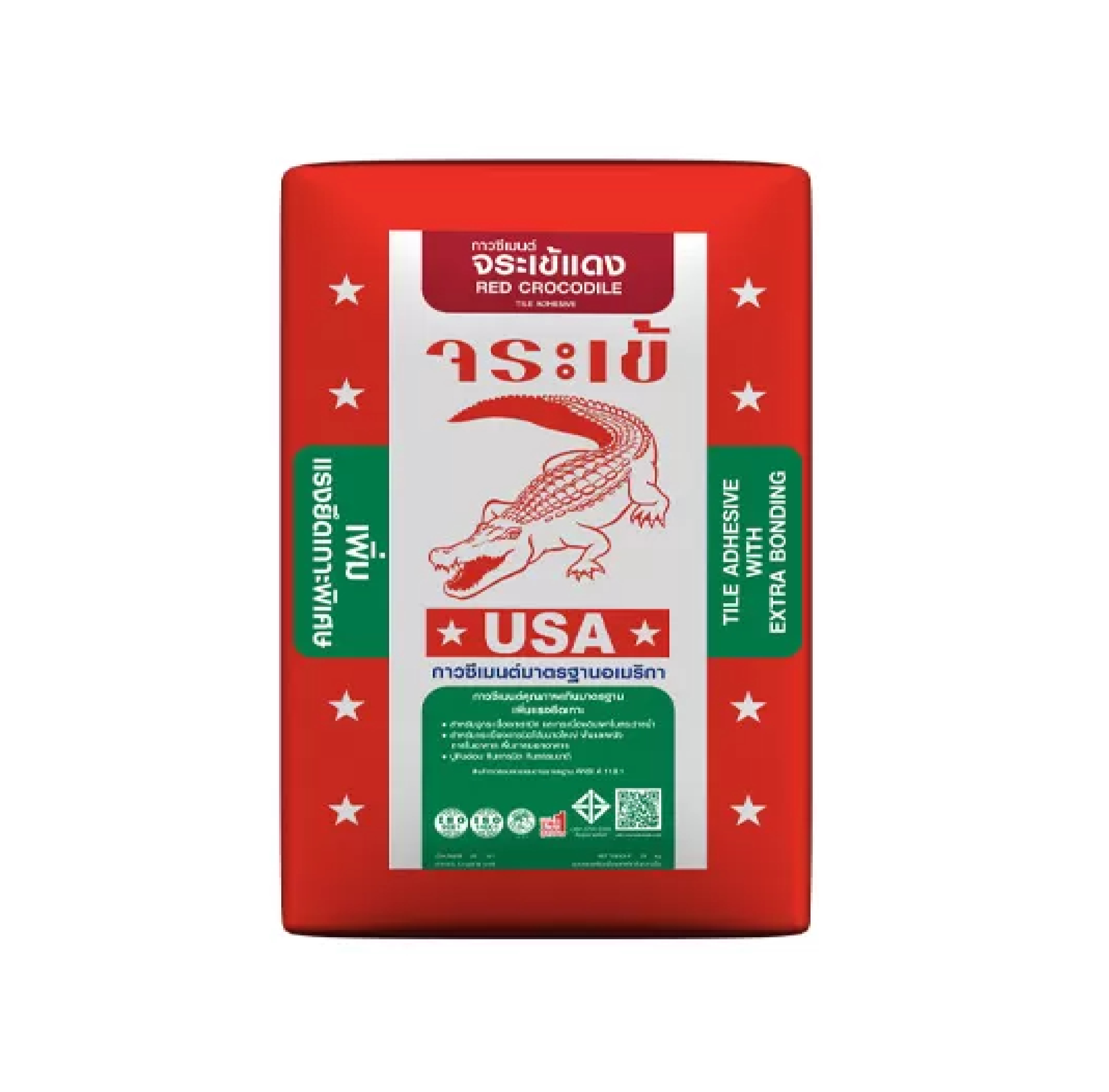 กาวซีเมนต์ จระเข้แดง Red Crocodile Tile Adhesive