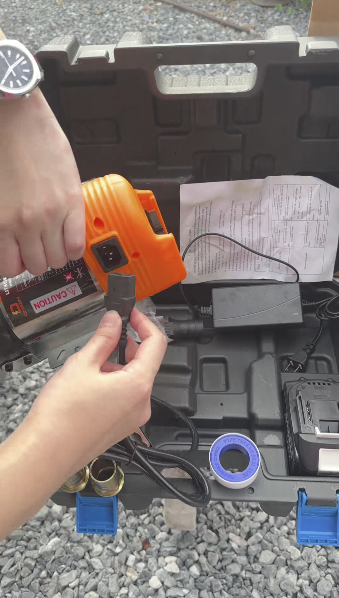 ปั๊มน้ำมันไร้สาย 2 in1 ONSEN 24V