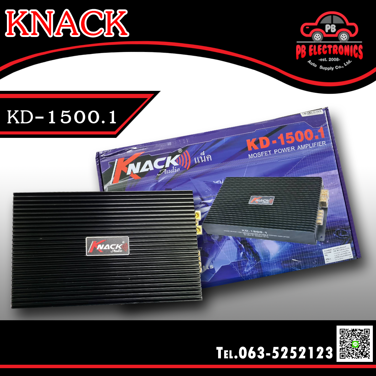 เพาเวอร์แอมป์ ClassD KNACK รุ่น KD-1500.1