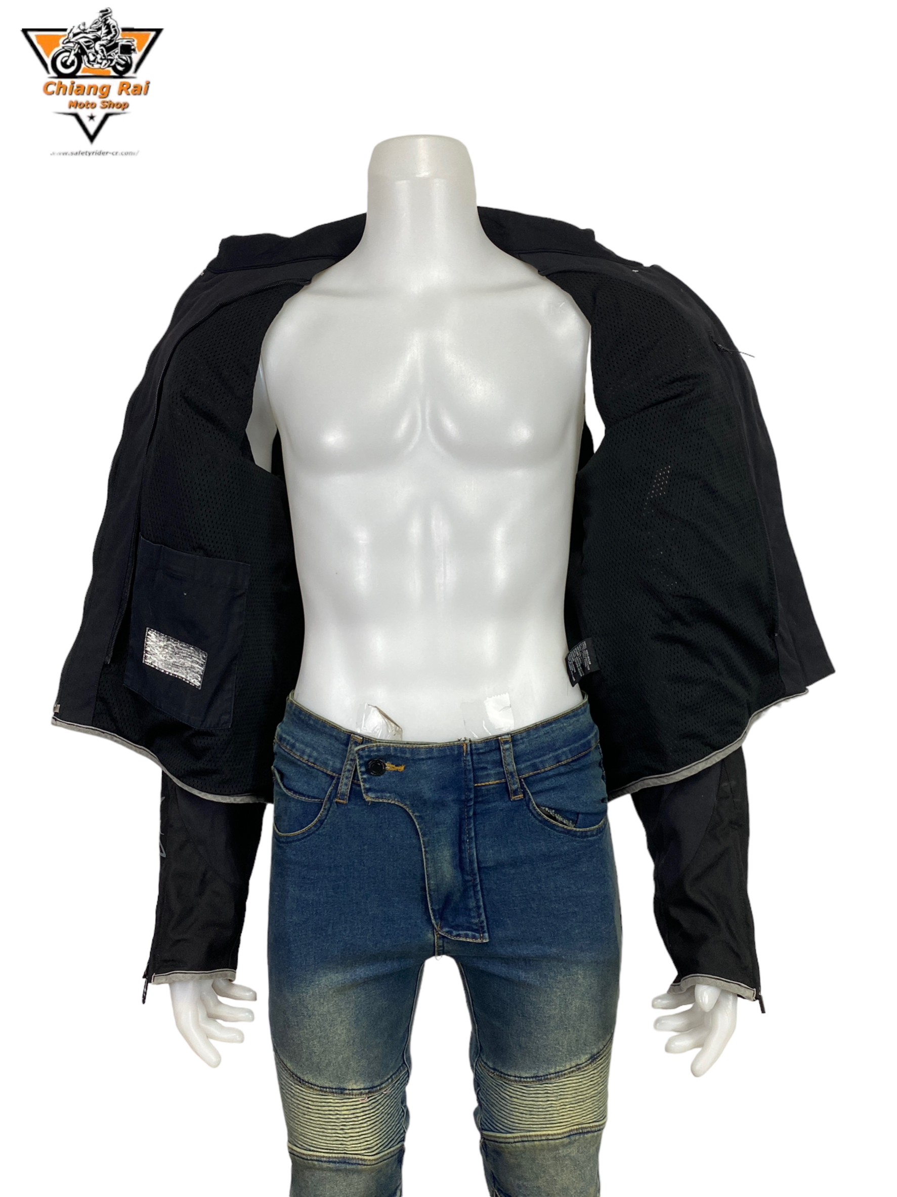 เสื้อขี่มอเตอร์ไซด์( มือสอง) RCSA 703: อก 46" ยาว 23" (L)**BERIK**