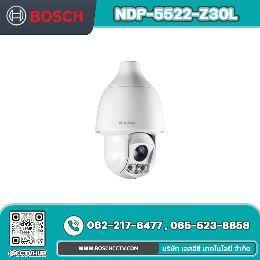 กล้องวงจรปิด BOSCH รุ่น NDP-5522-Z30L PTZ 2MP 30X IP66 pendant IR