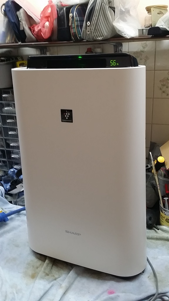 ซ่อมเครื่องฟอกอากาศ ยี่ห้อ SHARP รุ่น KC-G50-W อาการซ๊อตเนื่องจากใช้ไฟ 220V