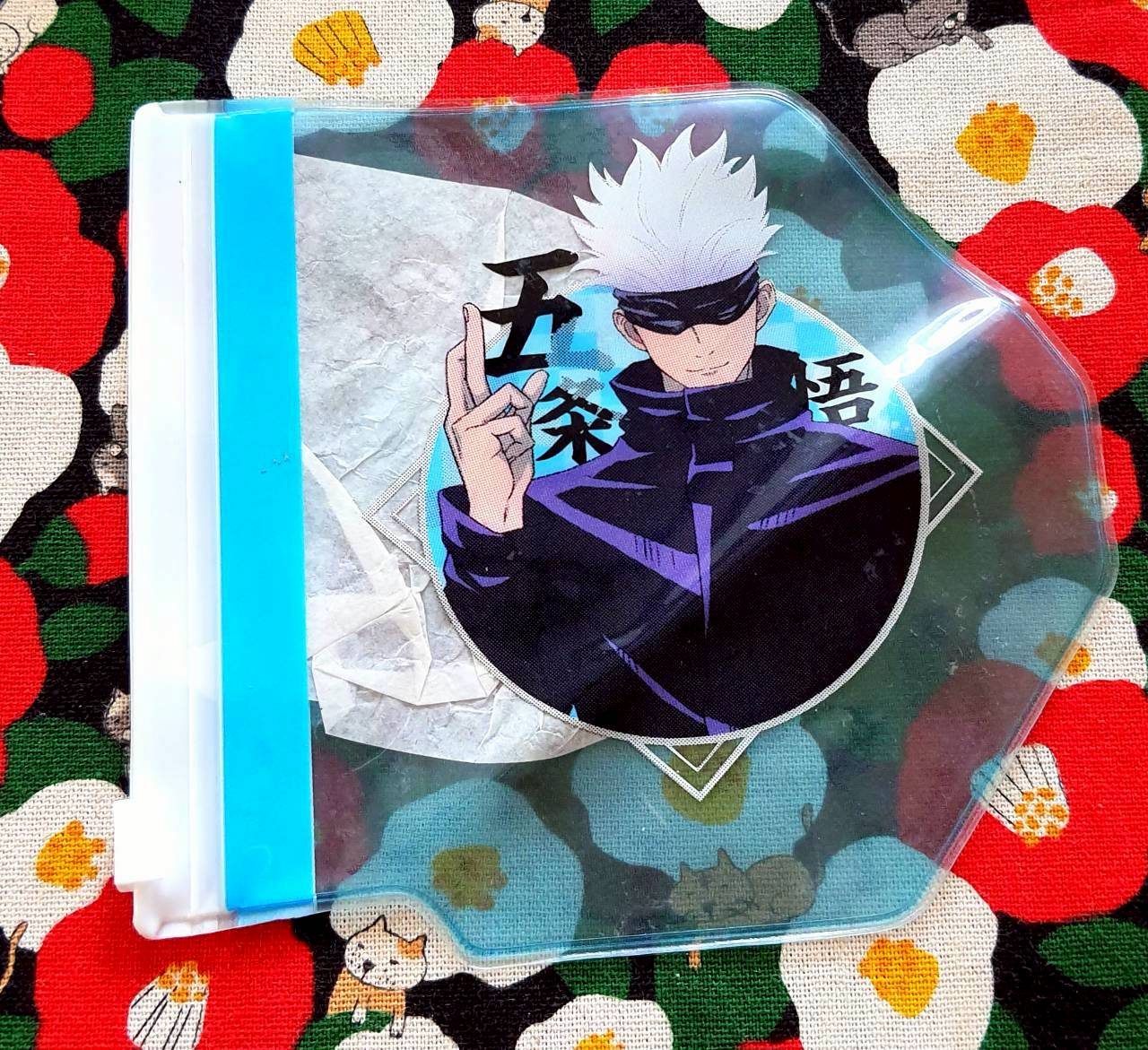 กระเป๋าเหรียญ ใส่ ของ โกะโจ ซาโตรุ Gojo Satoru มหาเวทย์ผนึกมาร Jujutsu Kaisen จากญี่ปุ่น Size : 13 x 12 cm