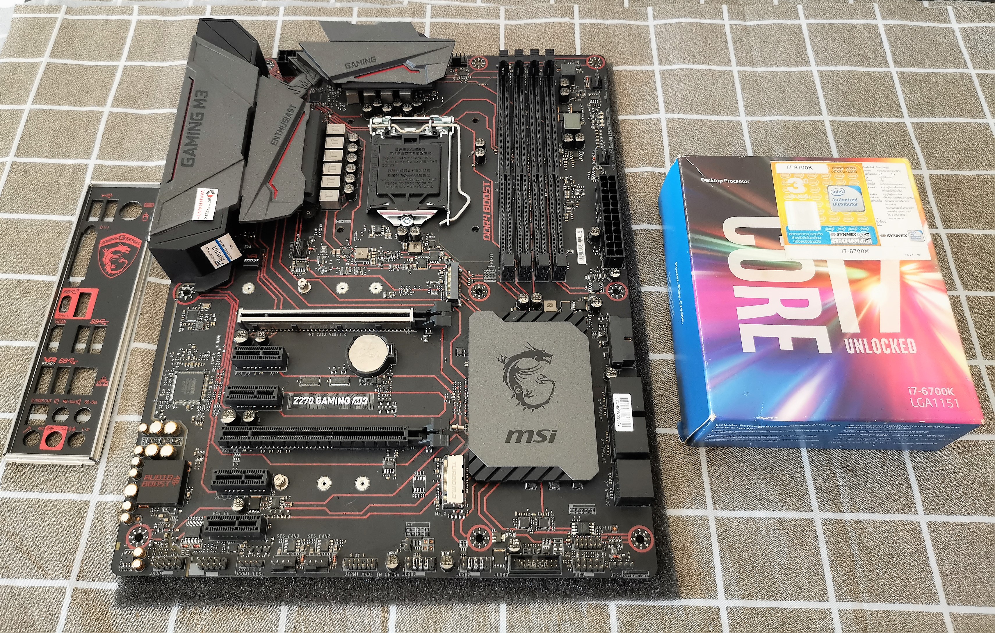 เซ็ตมัดรวม บอร์ด Z270 Gaming M3 + i7 6700K