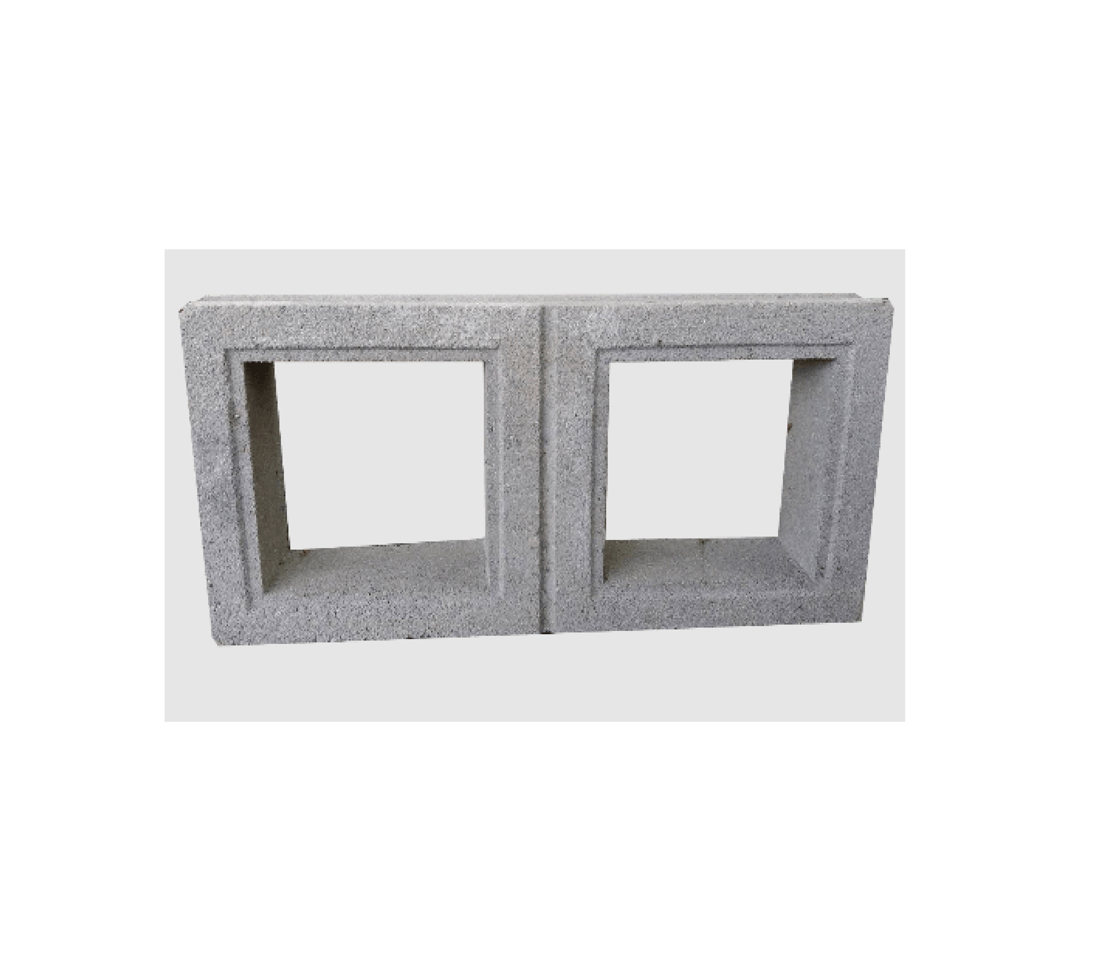 ดูร่าวัน บล็อกช่องลม ลายสี่เหลี่ยมคู่ ขนาด19x39x9ซม.