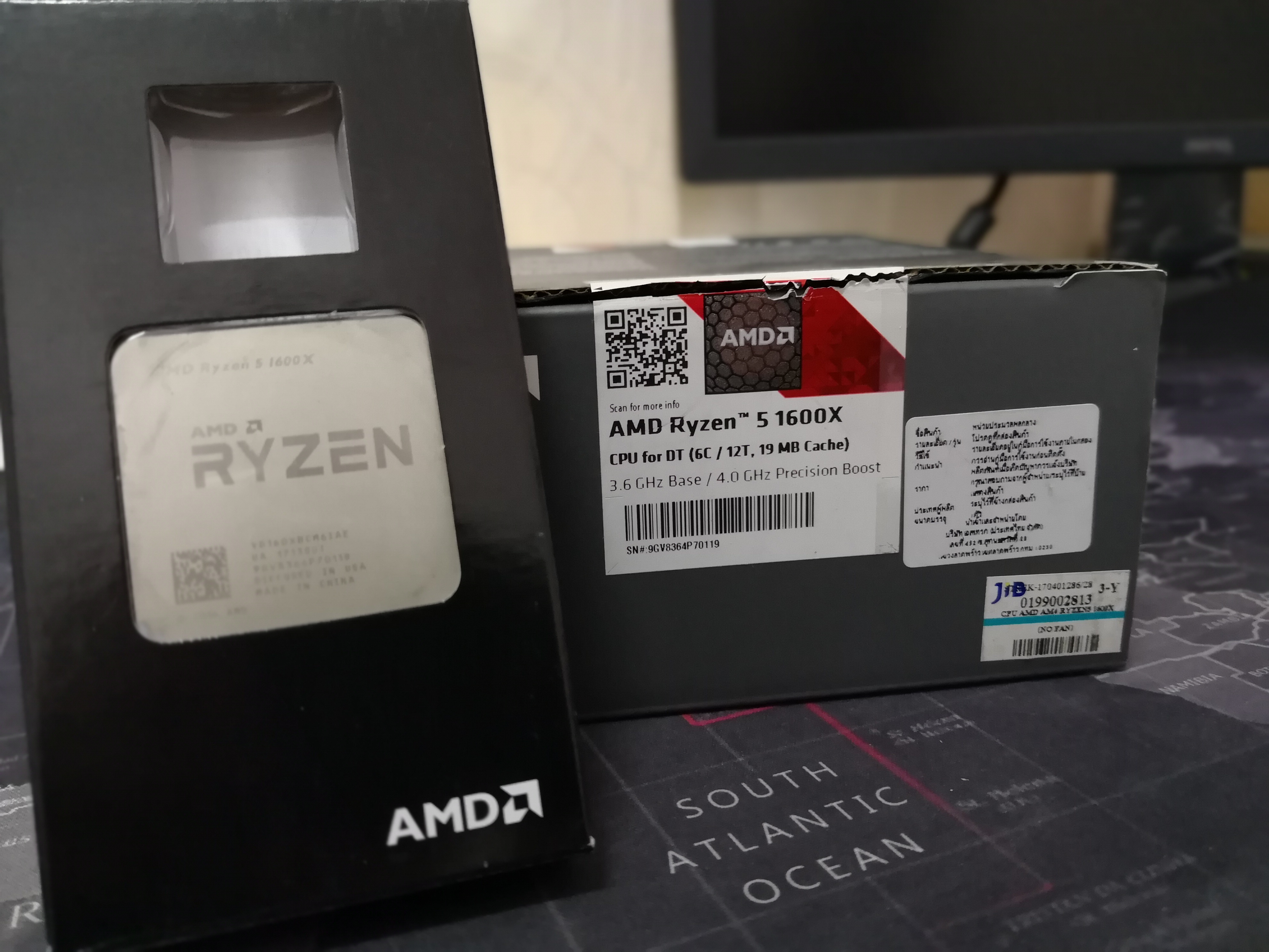 CPU AM4 RYZEN5 1600X