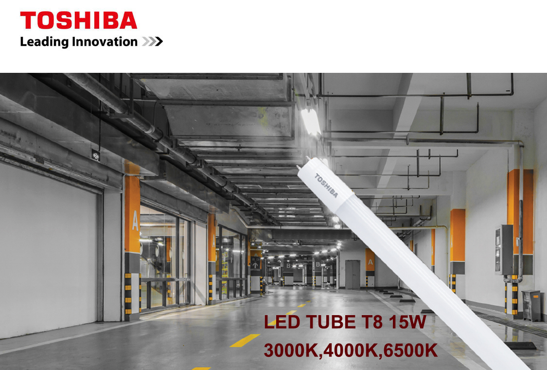 หลอด LED TUBE T8 15W TOSHIBA