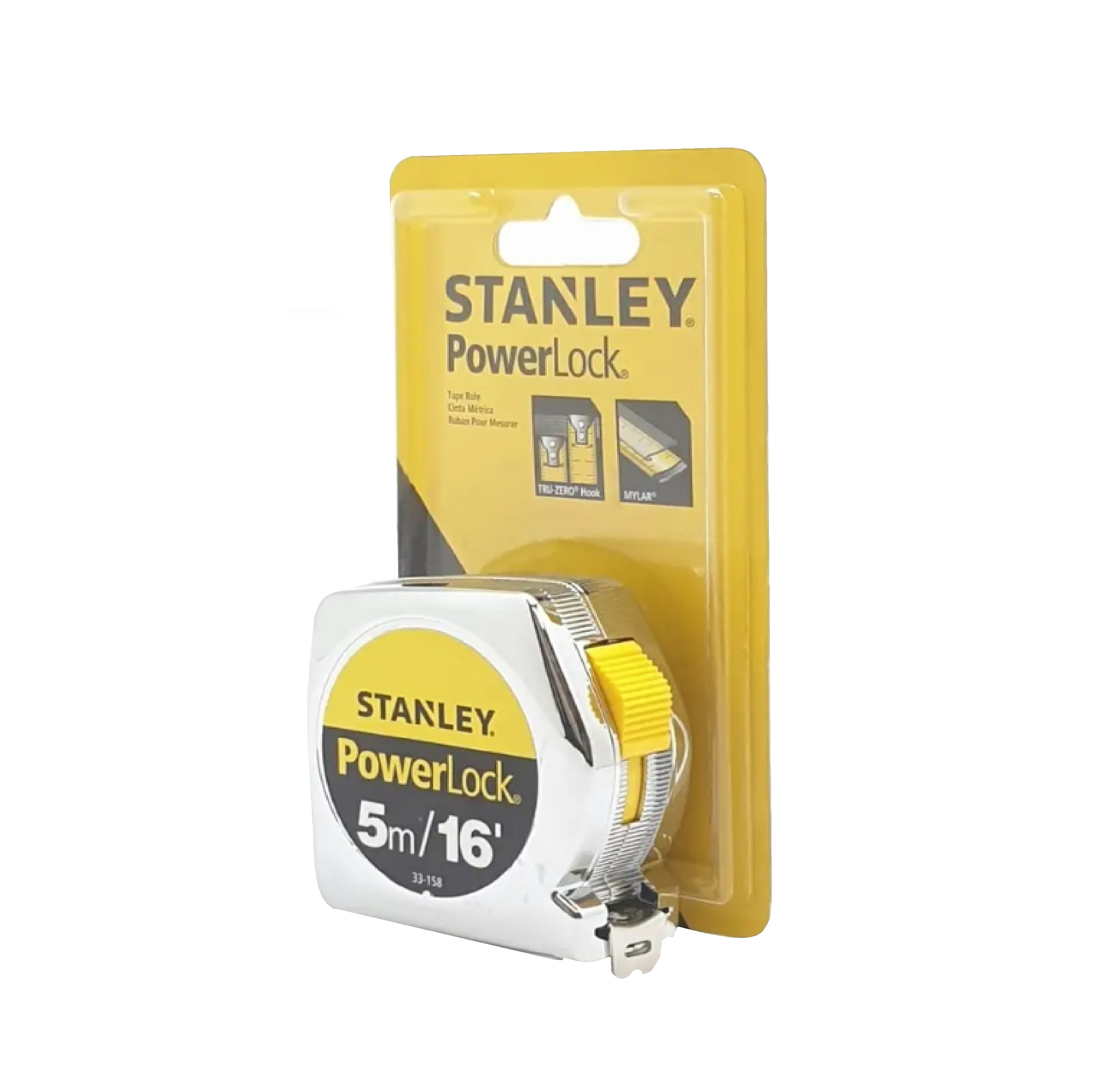 STANLEY ตลับเมตร 5 เมตร รุ่น POWERLOCK 5M 33-158