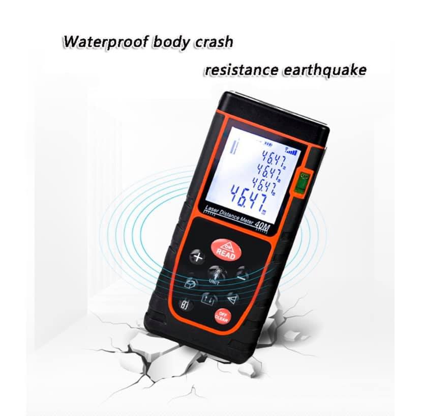 เลเซอร์วัดระยะ 40 เมตร มีวัดระดับน้ำในตัว