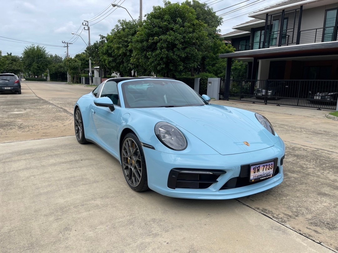 Porsche 911/992 Targa 4S สีพิเศษ CUSTOM COLOUR BLUE PASTEL (GULF BLUE) ปี 2021