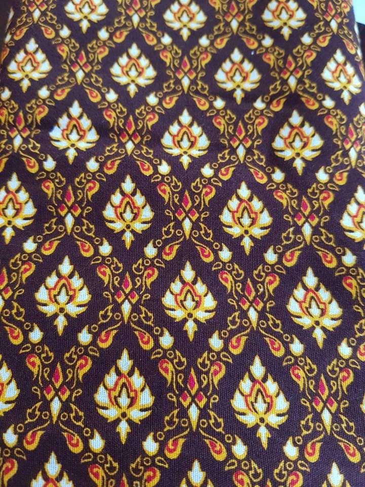 ผ้าลายไทย สำหรับคาดเบาะนวดไทย