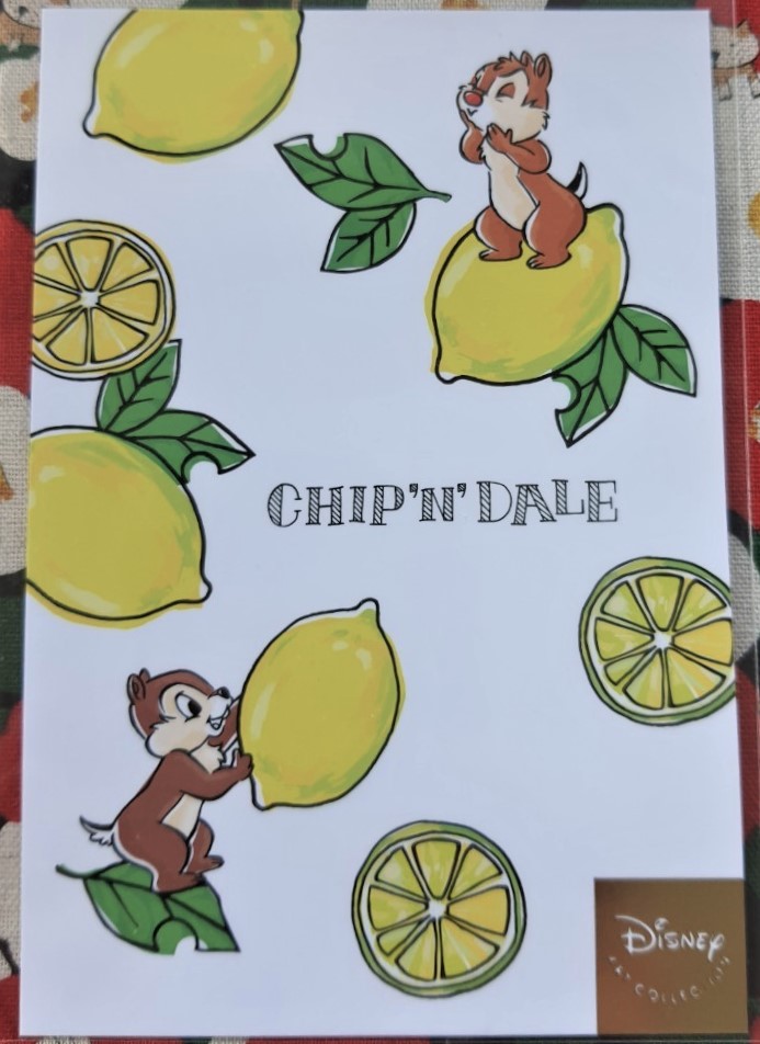Disney Art collection post card disney store CHIP 'N' DALE โปสการ์ด ชิป เดล ของแท้จากดิสนีย์สโตร์ญี่ปุ่น