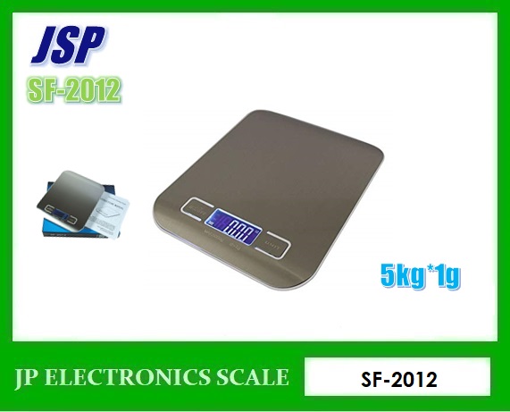 เครื่องชั่งดิจิตอล 5000g ตาชั่งดิจิตอล5000g เครื่องชั่งน้ำหนักดิจิตอล 5000กรัม เครื่องชั่งดิจิตอล5000กรัม ตาชั่ง5000กรัม ความละเอียด1g ยี่ห้อ JSP รุ่น SF-2012
