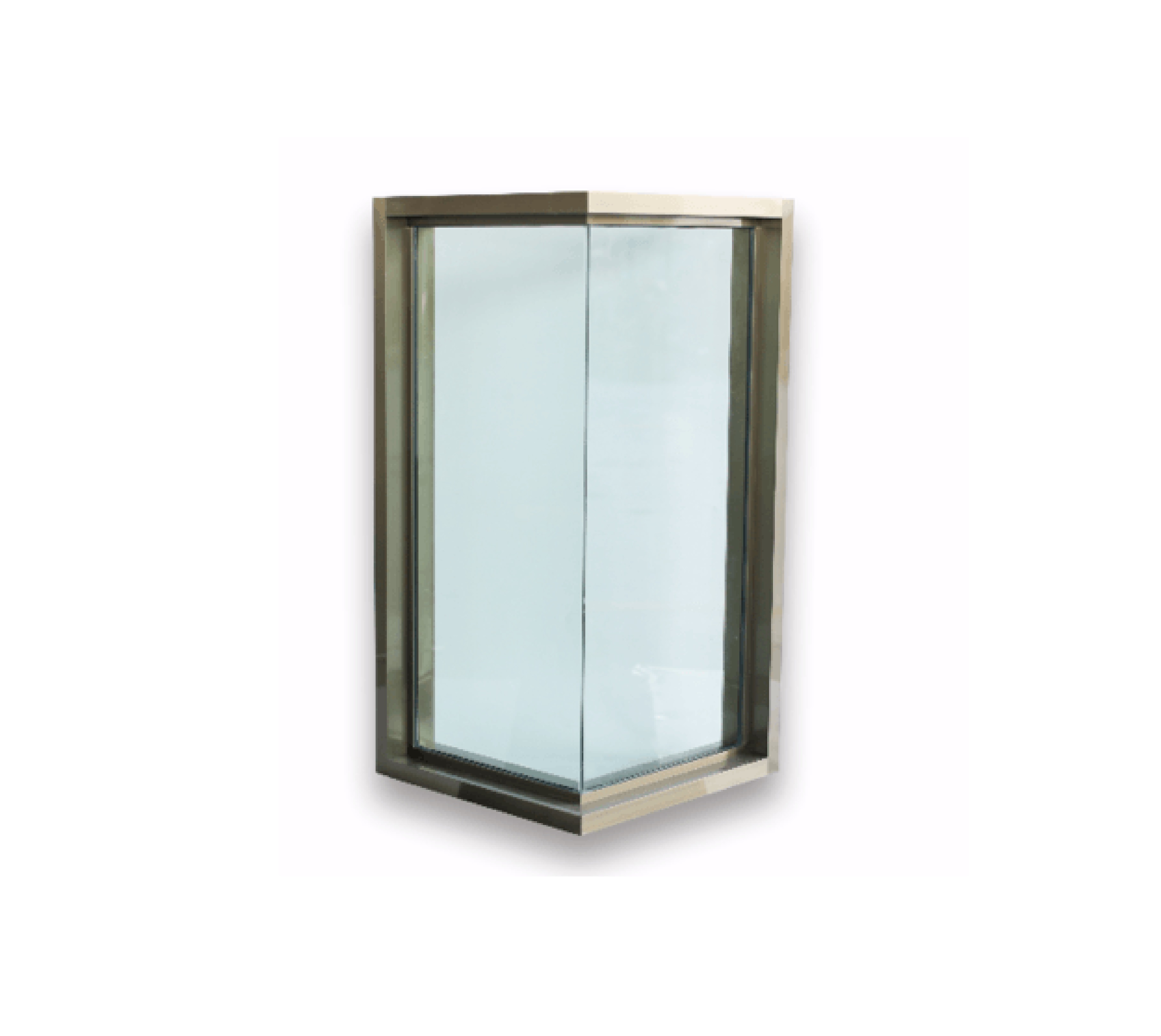 WELLINGTAN หน้าต่างอะลูมิเนียม ช่องแสงเข้ามุม CGW050510 50x50x100ซม.