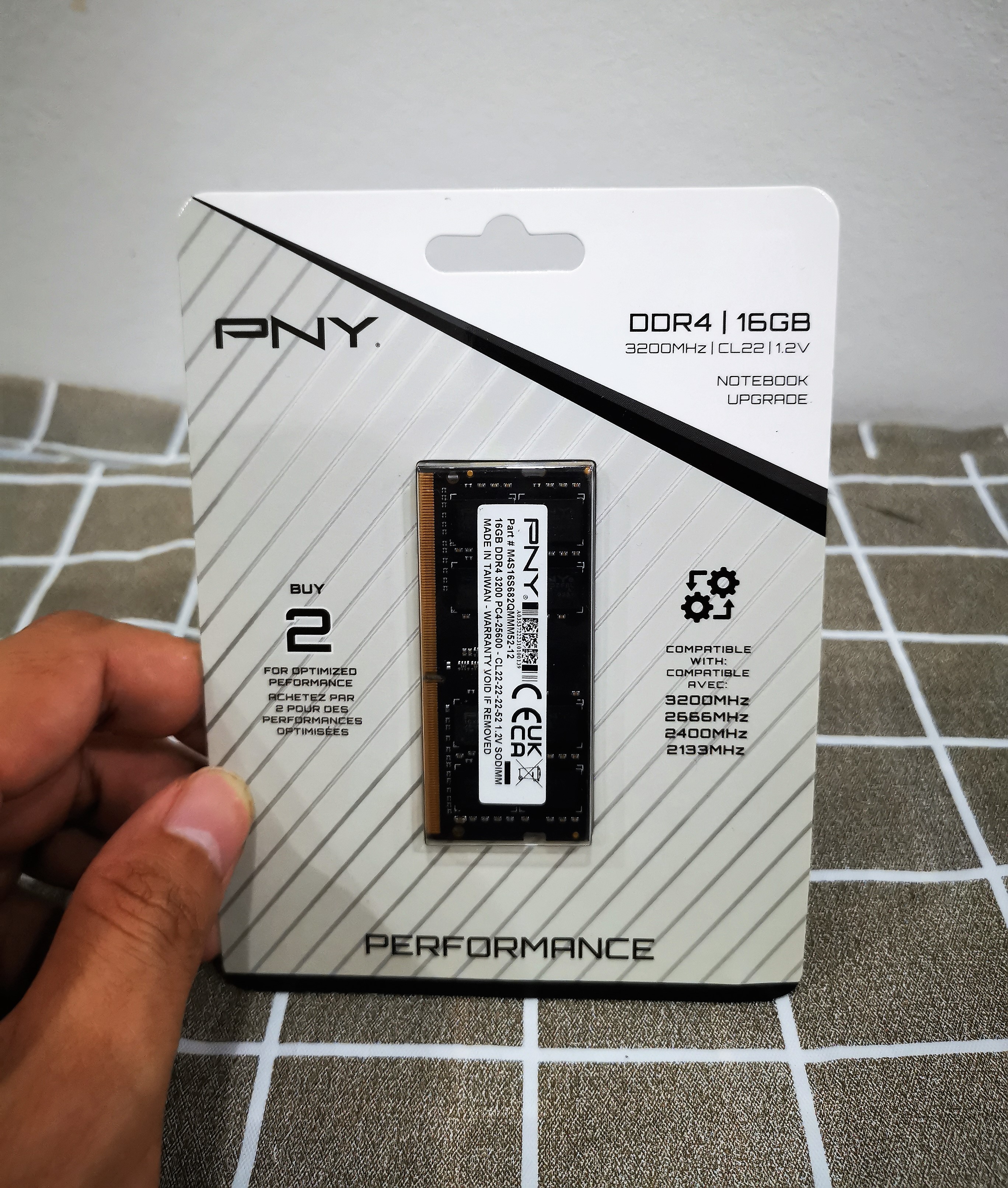 Ram Notebook PNY DDR4 16GB/3200