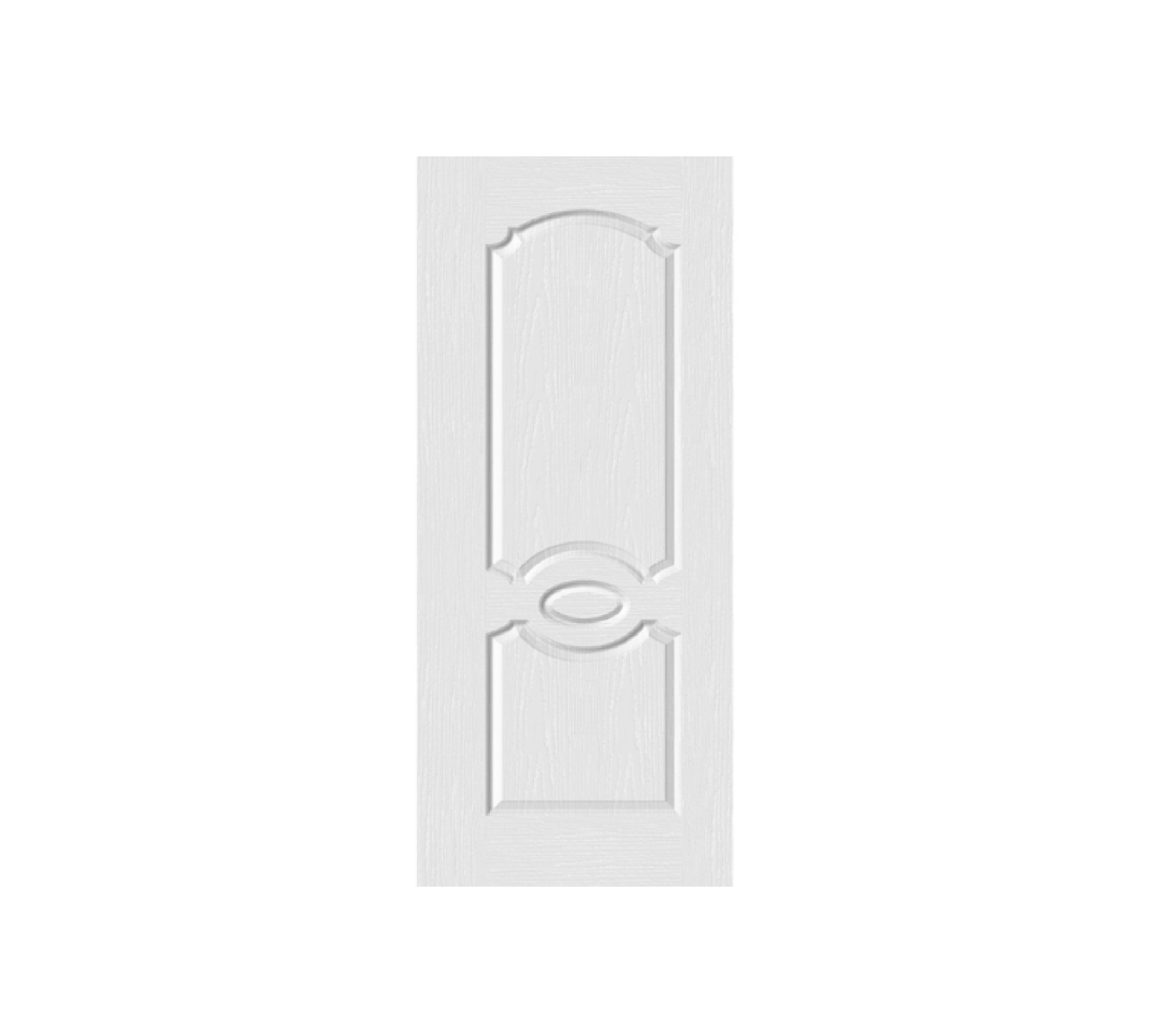 ประตู HDF บานทึบ ลูกฟัก HDF-007 80x200ซม. สีขาวลายไม้ HOLZTUR