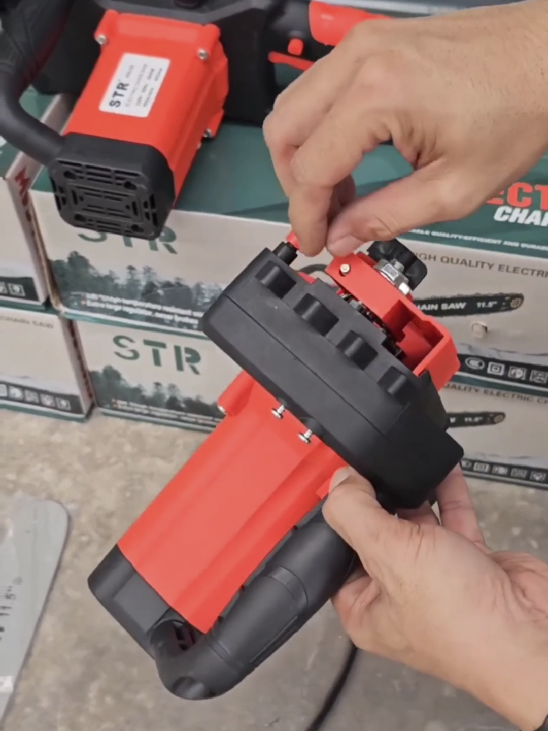 เลื่อยโซ่ไฟฟ้า บาร์ 11.5 นิ้ว STR สายไฟยาว 10 เมตร