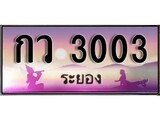 ทะเบียนรถระยอง – 3003 เลขประมูล ทะเบียนสวย - กว 3003 จากกรมขนส่ง