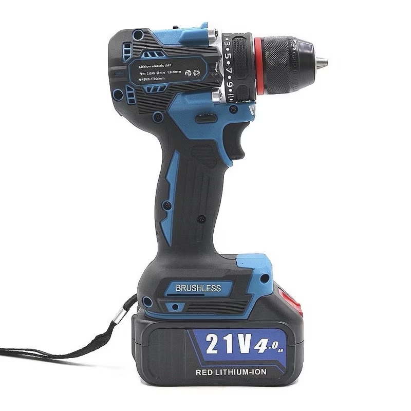 สว่านแบตบัสเลส หัวเหล็ก ยี่ห้อ STR มอเตอร์บัสเลสแท้ แบตเตอรรี่ 2 ก้อน