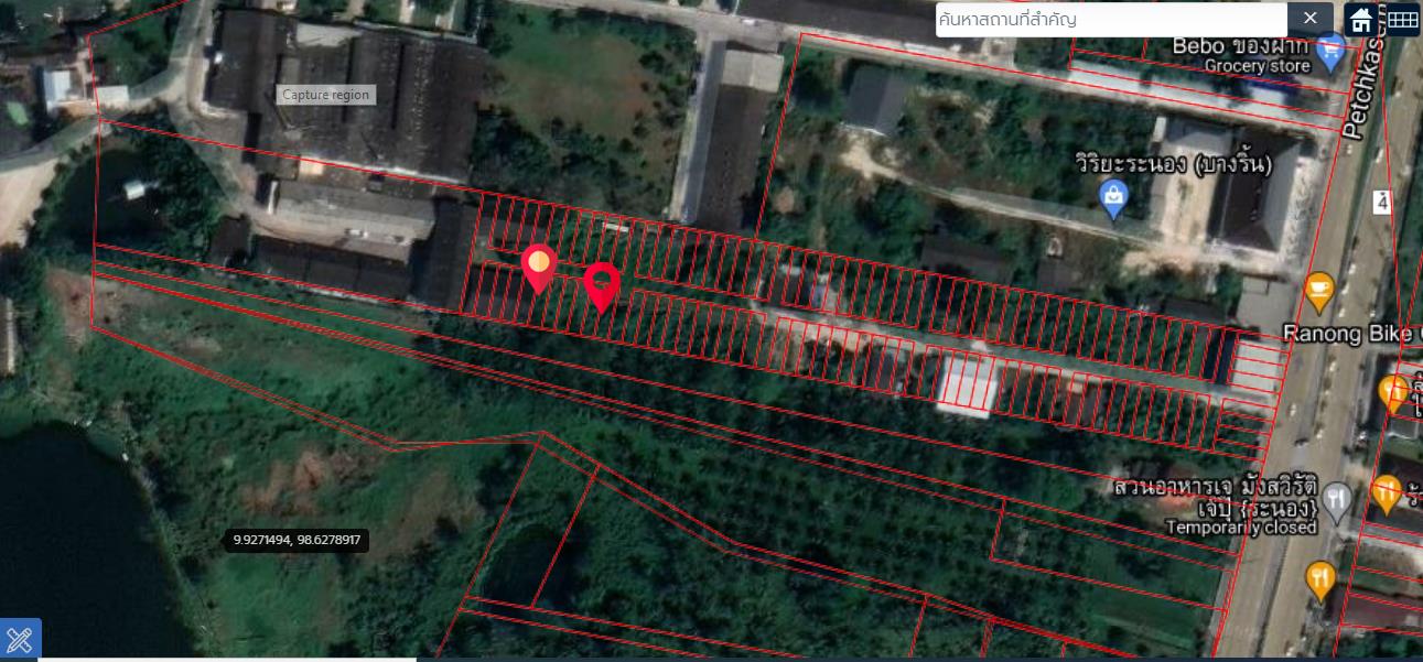 ขายที่ดิน บางริ้น ระนอง รวม 6 แปลง ( แปลงมุม )