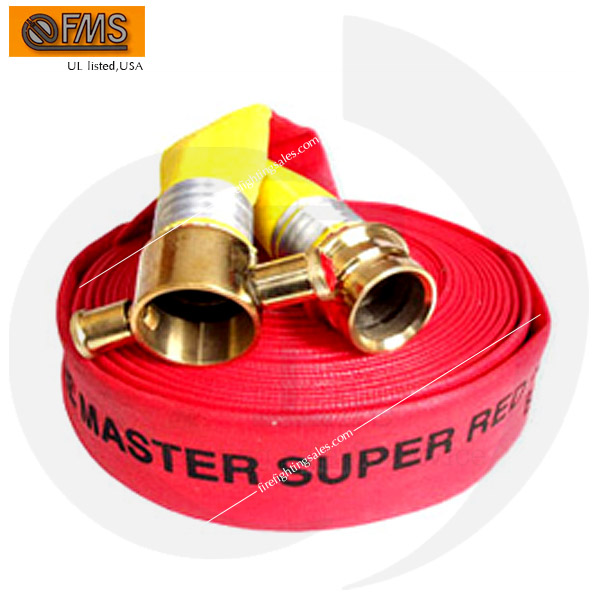 สายส่งน้ำดับเพลิง ผลิตจากใยสังเคราะห์ Polyester 100% ยี่ห้อ FIRE MASTER มาตรฐาน UL