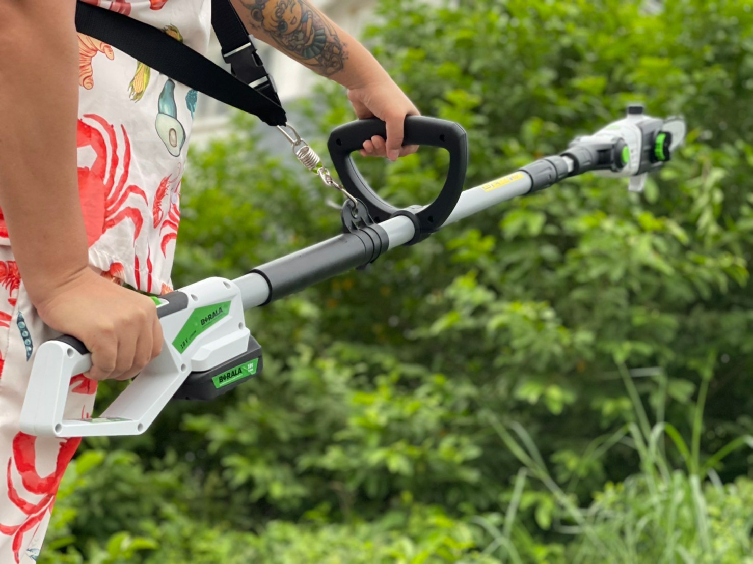 เลื่อยโซ่และตัดแต่งกิ่งไม้ 18V BERALA รุ่น BL-8J312W เลื่อยไร้สาย(2IN1)