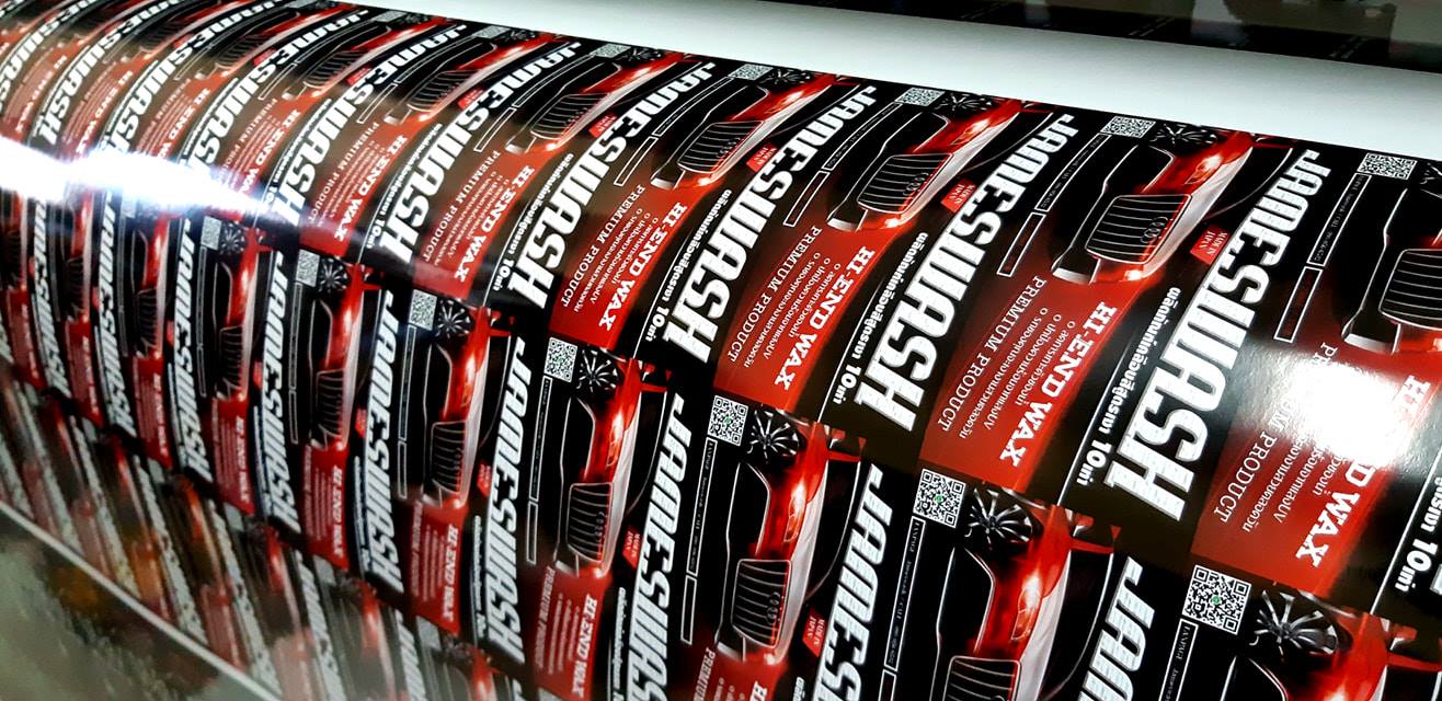 ฉลากสินค้าสติ๊กเกอร์พีวีซี (PVCขาว)