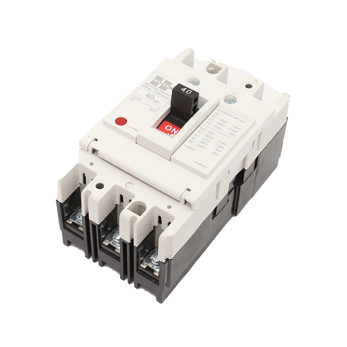 HI-TEK เบรกเกอร์ 3P 40A รุ่น HT60-CP