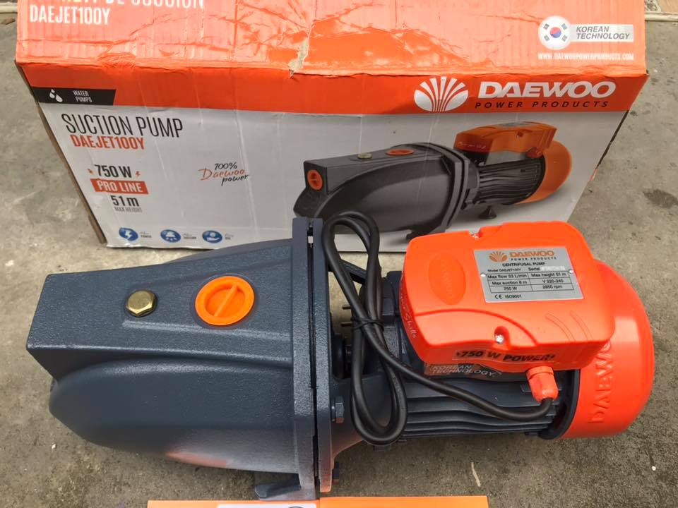 ปั๊มเจ็ท (เน้นส่งสูงและไกล) รุ่น DAEJET100Y ขนาดท่อ 1”x1”