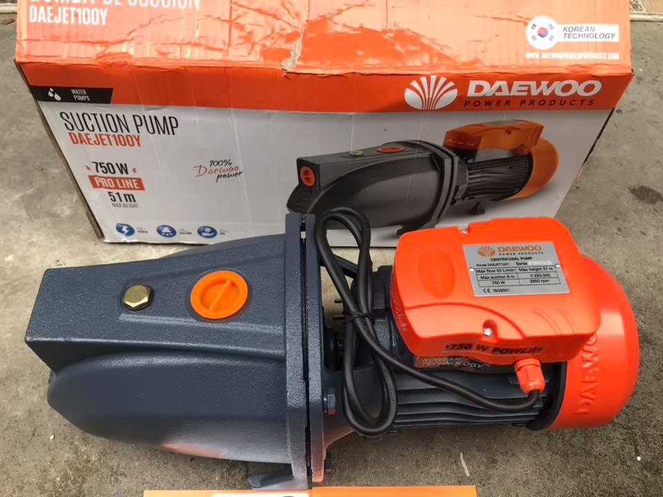 ปั๊มเจ็ท (เน้นส่งสูงและไกล) รุ่น DAEJET100Y ขนาดท่อ 1”x1”