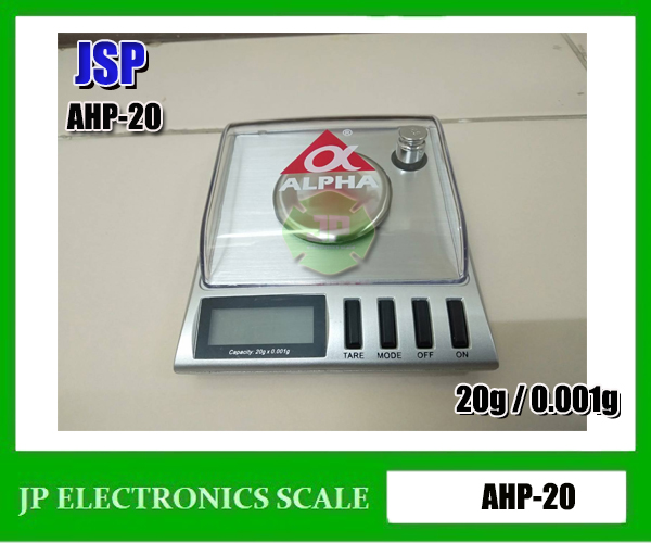 เครื่องชั่งละเอียดสูง20g เครื่องชั่ง ละเอียด20g เครื่องชั่งคุณภาพสูง20กรัม เครื่องชั่งน้ำหนัก20กรัม เครื่องชั่งน้ำหนัก20g ตาชั่ง20กรัม กิโลดิจิตอล20กรัม เครื่องชั่ง20g*0.001g ยี่ห้อ JSP รุ่น AHP-20